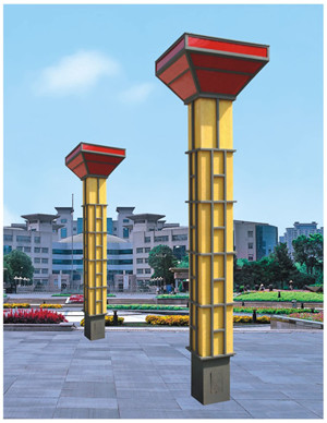 中國館方柱景觀燈